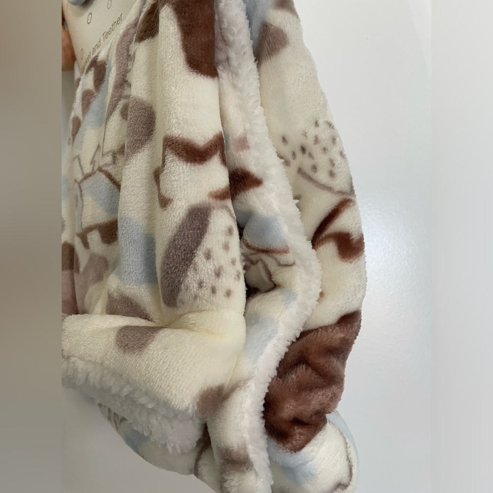 NEW Baby Blanket with Teether Soft 2-piece Set 30x40 Baby Gift Boy Girl - Picture 6 of 6